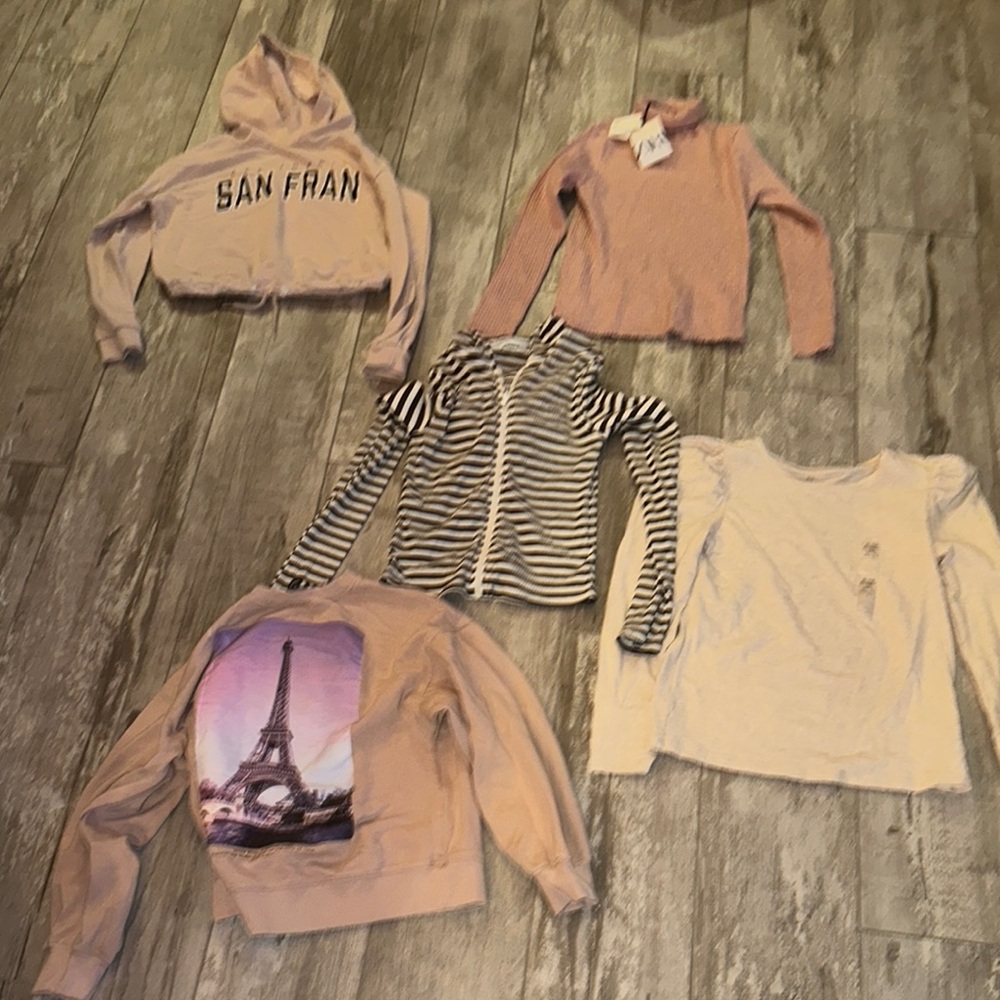 Long sleeve tees and sweaters set of 5